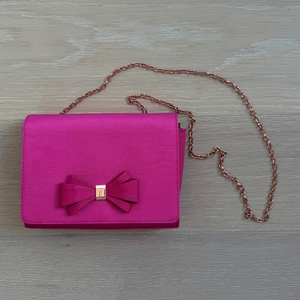 Ted Baker Bright Pink Bow Bag